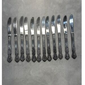 Versailles Dinner Knife Set 12 Stainless MSI Japan Vintage Flatware Replacement